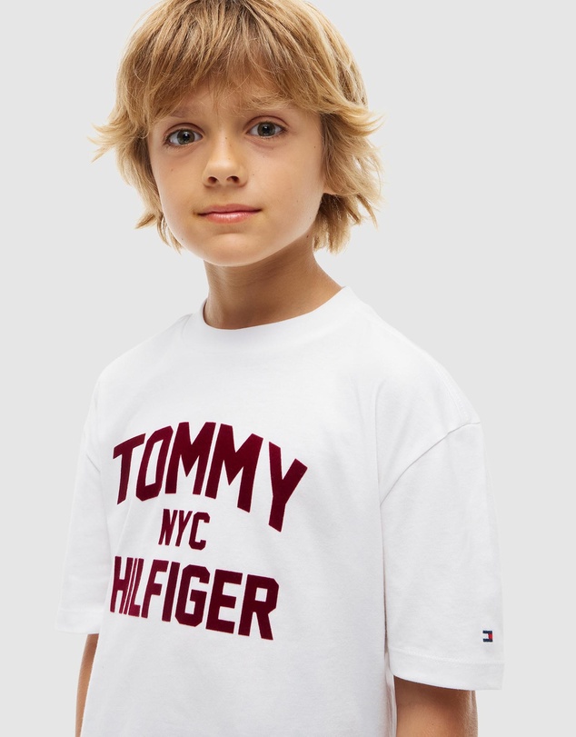 Tommy Hilfiger - Logo Jersey Crew Neck T-Shirt - Teens
