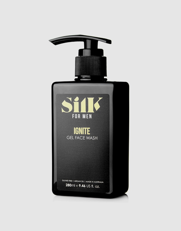 Silk Oil of Morocco - Silk for Men IGNITE Gel Face Wash
