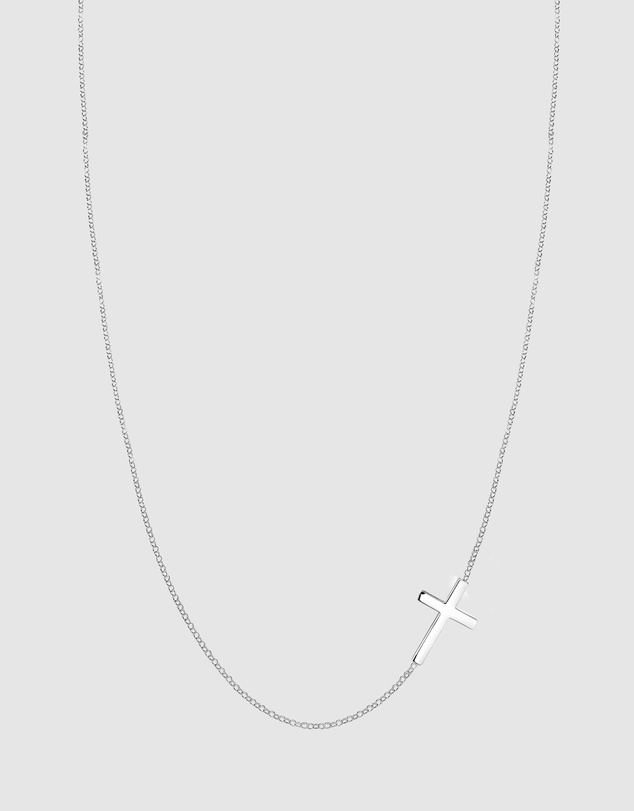 Elli Jewelry - Cross Pendant Necklace in 925 Silver