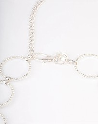 Lovisa - Silver Large Diamante Circle Belt