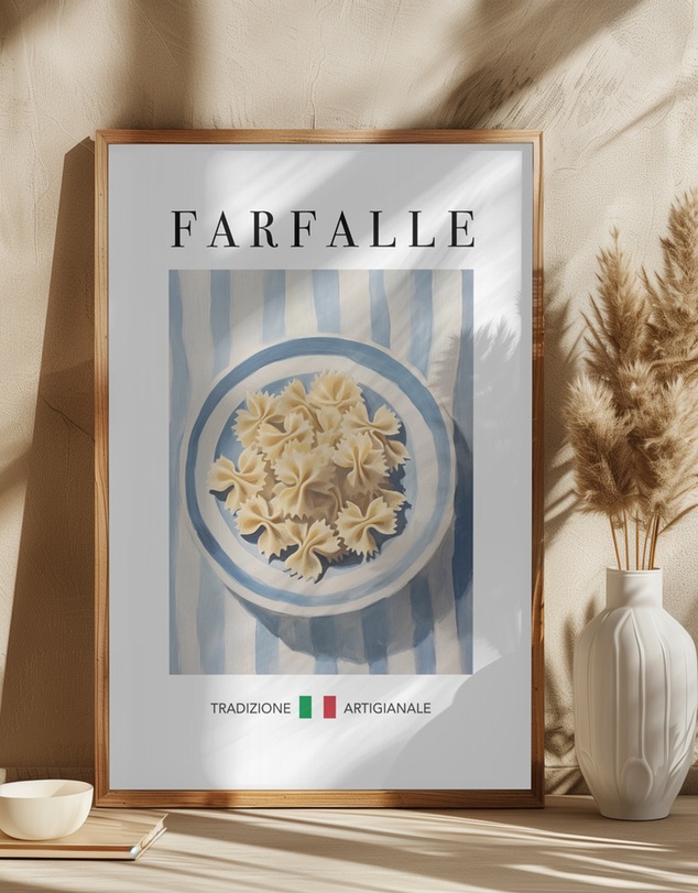 Olive et Oriel - Farfalle by Andreas Magnusson Art Print