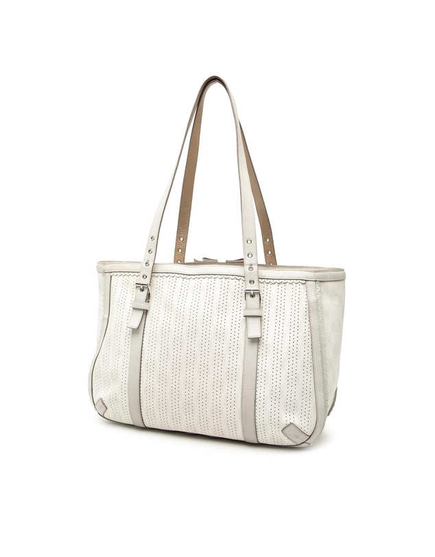 Pre-Loved by Azura Reborn - Pre-Loved Anagram Perforated Coated Canvas Tote