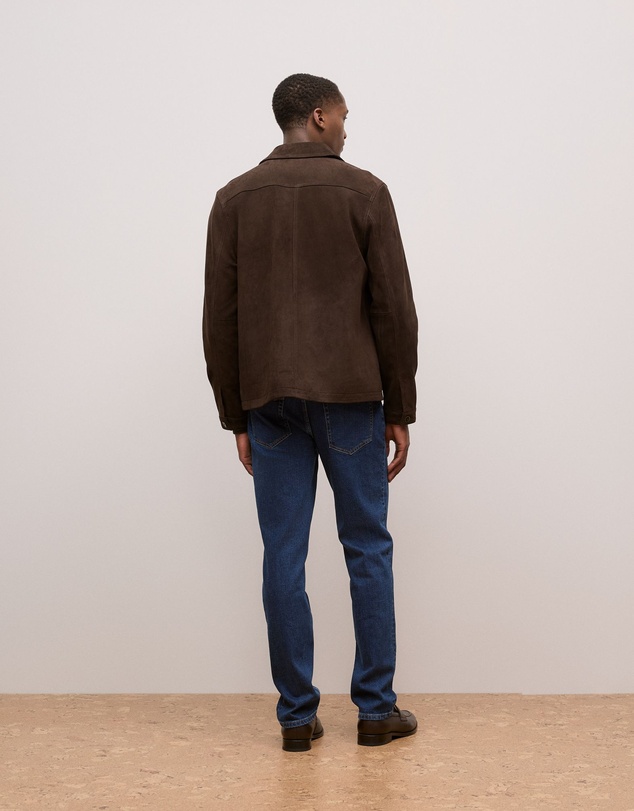 Trenery - Suede Jacket in Coffee Bean