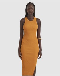 Zerafima - Grasslands Rib Halter Dress