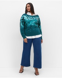 City Chic - Braylin Sequin Jumper