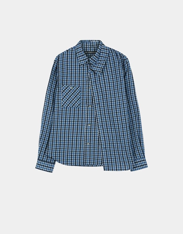 Andersson Bell - Blue Check Layered Shirt