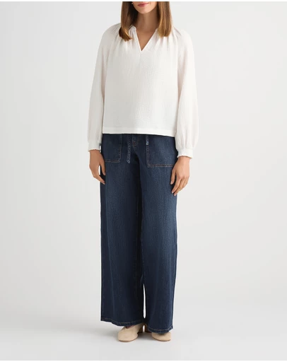 David Lawrence - Yana Cotton Crinkle Blouse