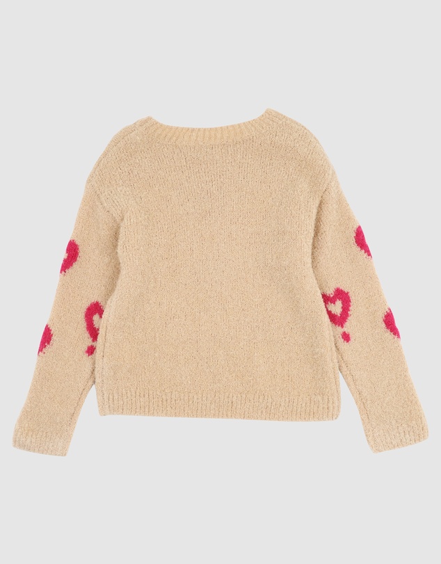Bebe by Minihaha - Girls Hearts Jumper 3-7 Yrs