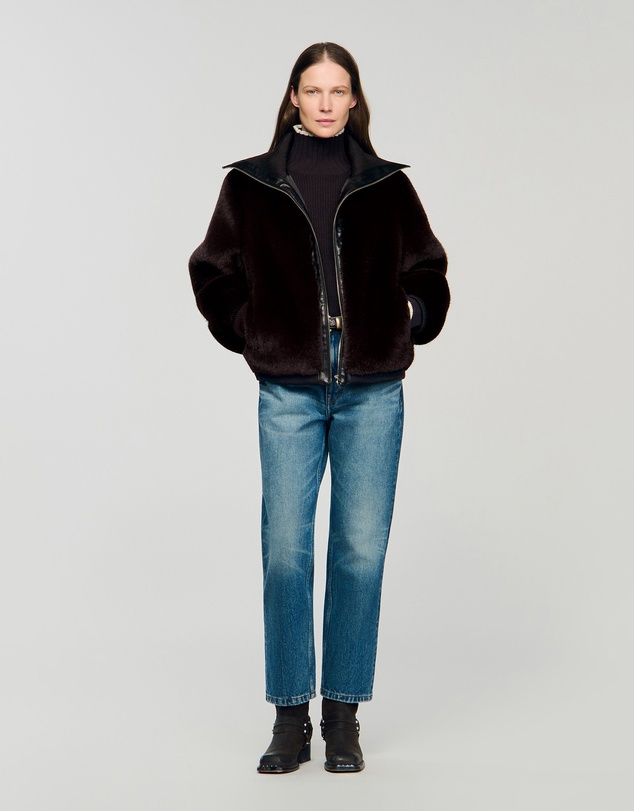 Sandro - Blake Faux Fur Coat