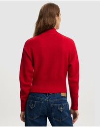 Cotton On - Lotus Cinched Zip Knit