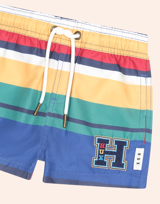 Huxbaby - Variegated Stripe Boardshorts - Babies-Teens