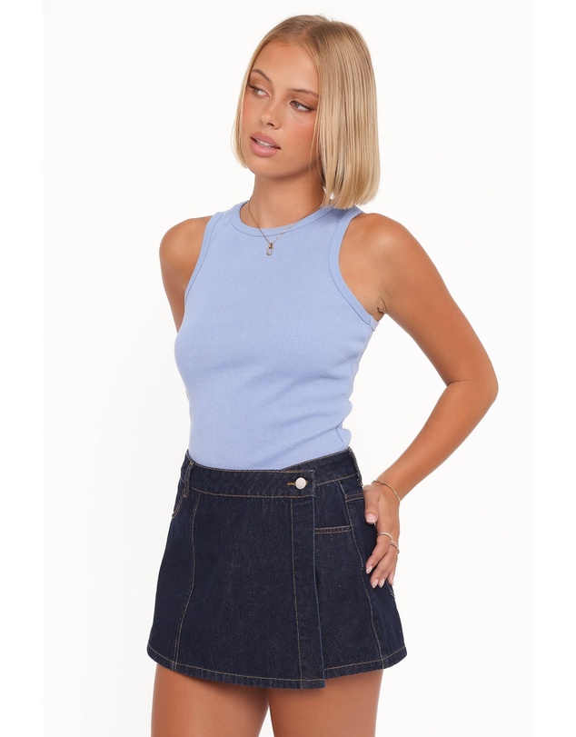 Petal & Pup - Ari Ribbed Tank Top - Cornflower Blue