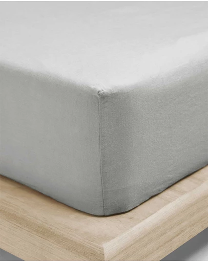 Aura Home - Emile Linen Fitted Sheet