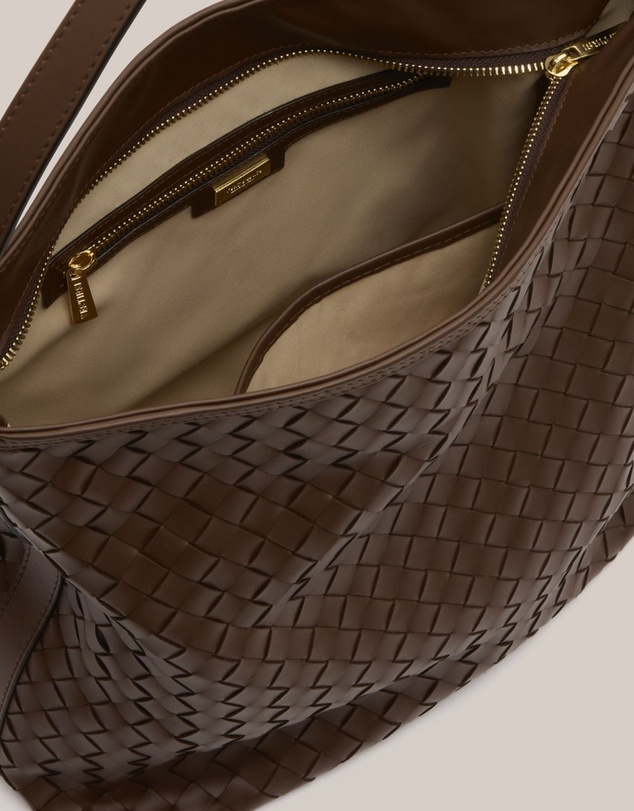 VESTIRSI - Bianca Woven Hobo Chocolate