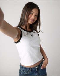 Decjuba Kids - Harper Monogram Tank Top - Teens