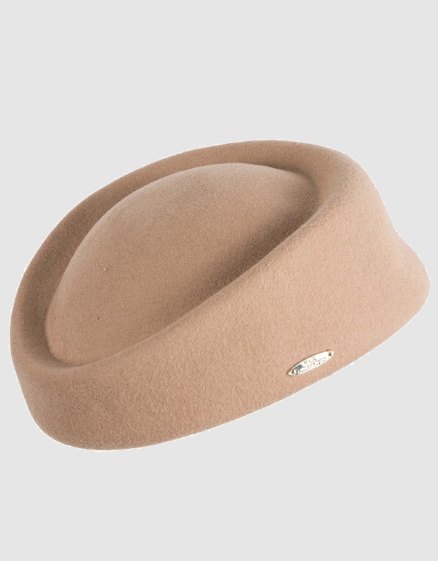 Max Alexander - Felt Beige Pillbox Hat