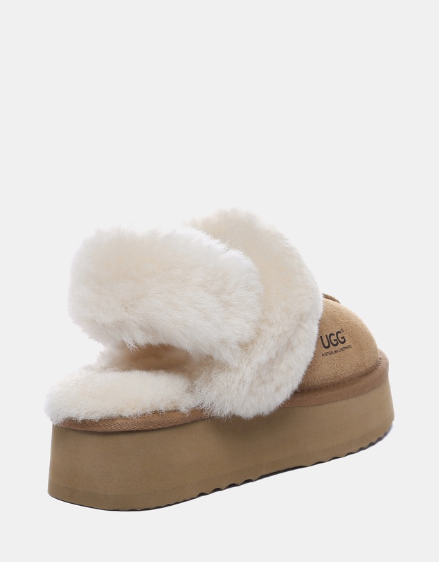 EVERAU - Australian Shepherd Ugg Musa Platform Cow Suede Upper House Shoes