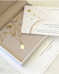 Luna Rae - Solid Gold - Stars of Cancer Diamond Necklace