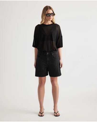 Decjuba - Abigail A-Line Denim Shorts