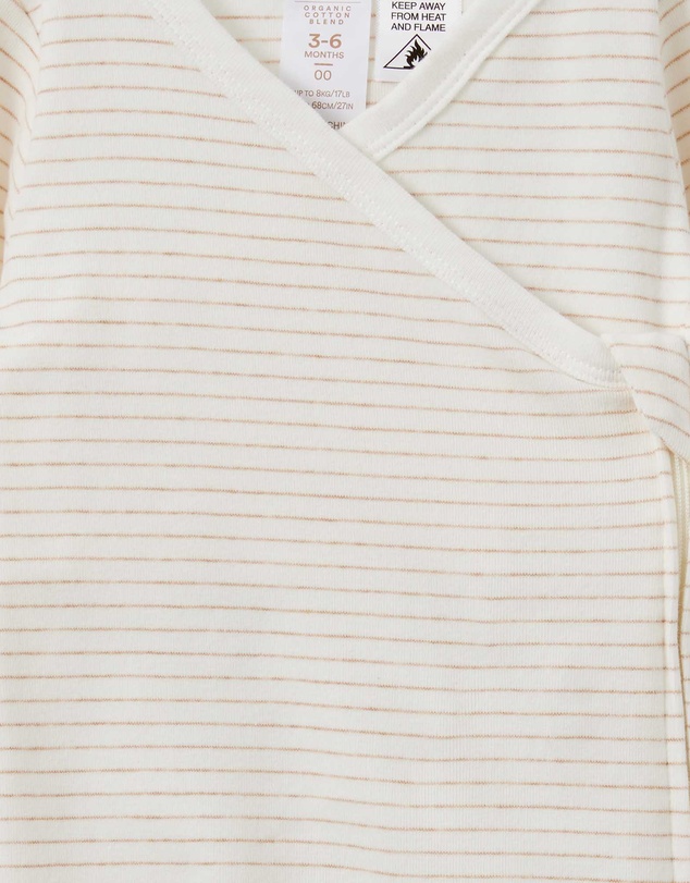 Cotton On Kids - Organic Cross Over Zip Romper