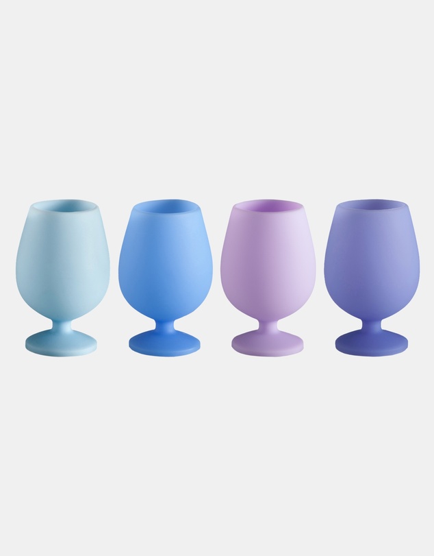 porter green - stemm silicone unbreakable wine glasses