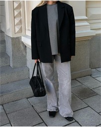 Nakedvice - The Nolan Black Croc Embossed Mule