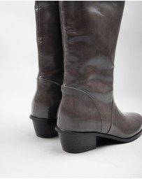 RAID - Reeona western knee boots in grey