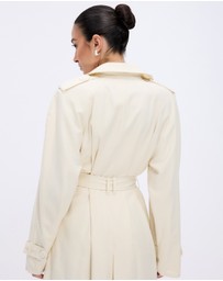 Minima Esenciales - Isra Cotton Twill Trench Coat