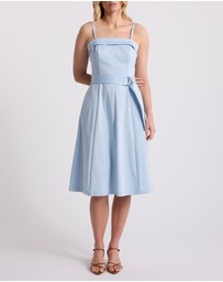 David Lawrence - Wisteria Cotton Midi Dress