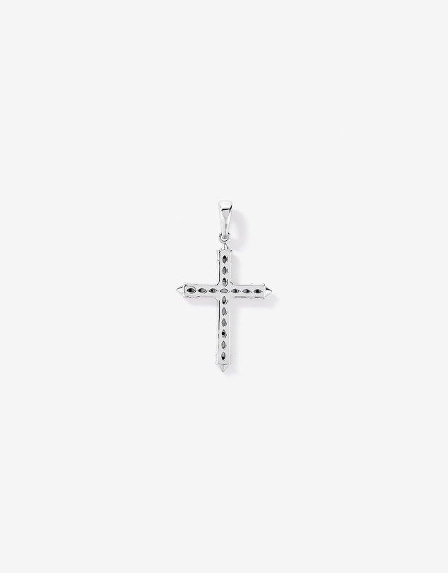 Michael Hill - 0.38 Carat TW Black Diamond Cross Pendant in Sterling Silver