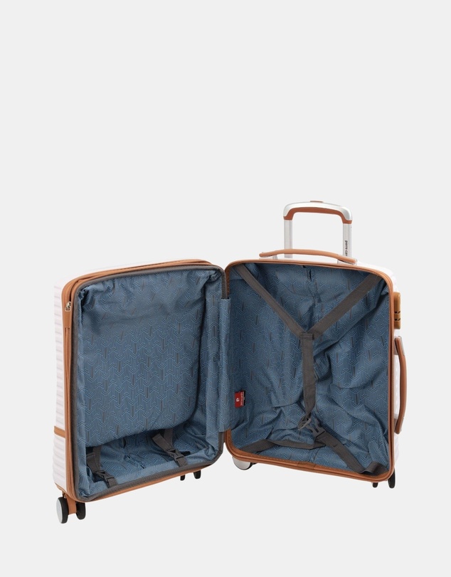 Pierre Cardin - Pierre Cardin Classique Cabin White Hard Shell with Mini Beauty Case Set
