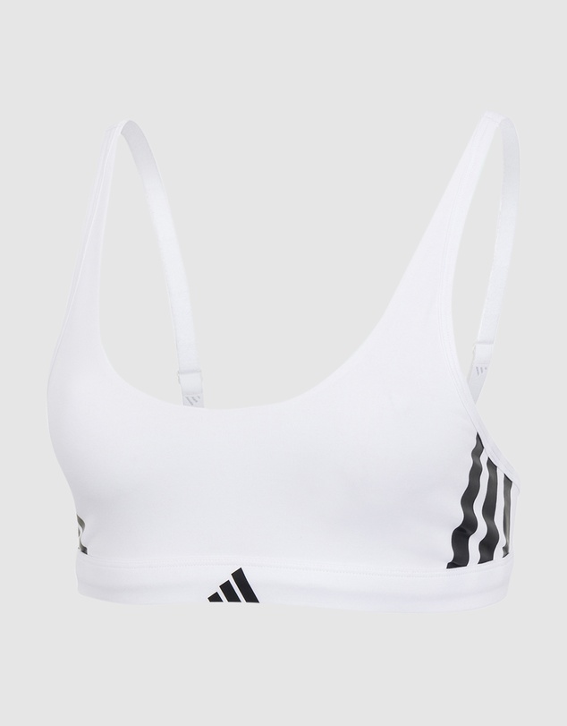 adidas Sportswear - Active Essentials Cotton 3 Stripes Scoop Bralette