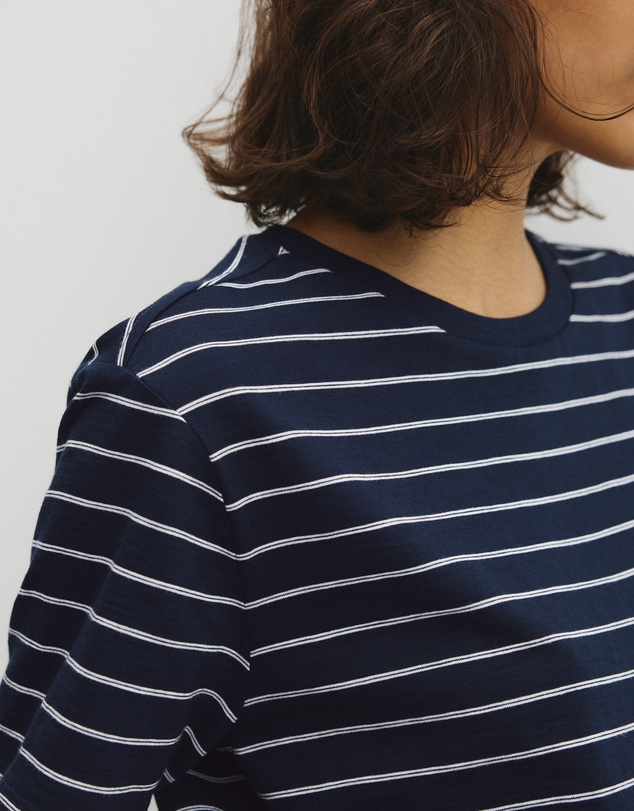 Country Road - Stripe Textured Slub T-shirt