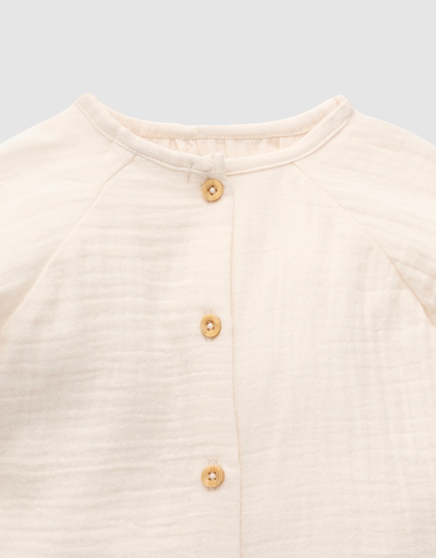 Purebaby - Embroidered Blouse- Kids-Babies
