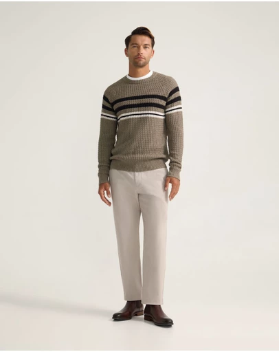 Oxford - Benji Stripe Cotton Knit