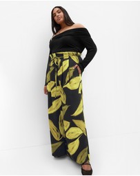 City Chic - Shania Zest Print Wide Leg Pant
