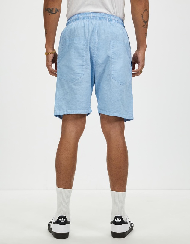 Surrounded By Ghosts - The Obsidian Linen Drawstring Shorts