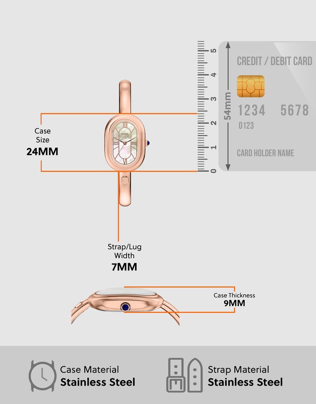 Fossil - Sloan Rose Gold Analogue Watch