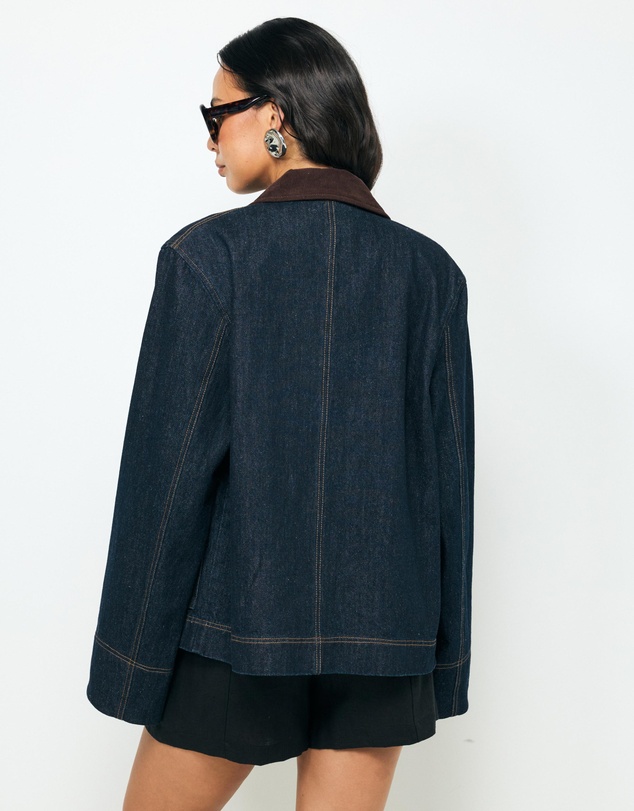 AERE - Evren Contrast Collar Jacket