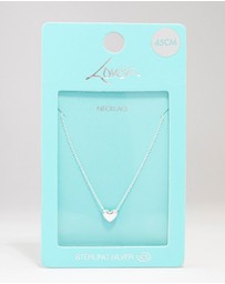 Lovisa - Sterling Silver Mini Puffy Heart Pendant Necklace