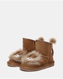 EVERAU - EverAU Ugg Lion Kids Plus Cow Suede Upper UGG Boots