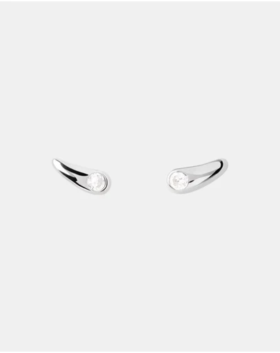 PDPAOLA - Serena Stud Silver Earrings