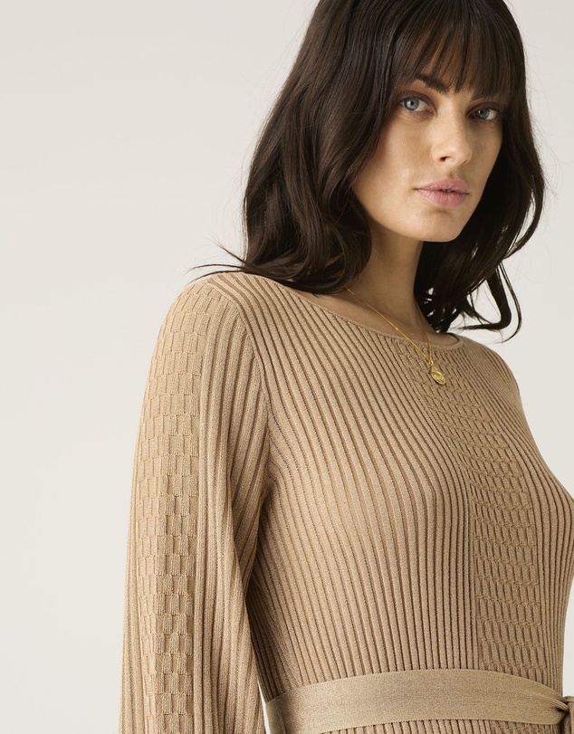 MOS The Label - Scarlet Knit Pattern Top
