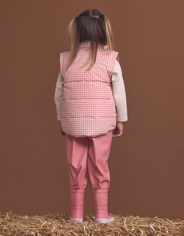 Crywolf - REVERSIBLE ECO-VEST Rose Gingham