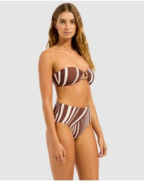 Seafolly - Coastline Ring Front Bandeau Bikini Top