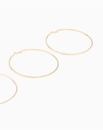Lovisa - Mixed Metal Classic XL Hoop Earrings 3-Pack