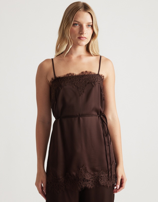 Decjuba - Laine Square Neck Lace Top