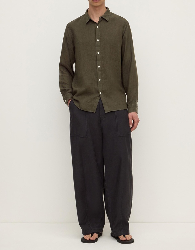Assembly Label - Everyday Mens Linen Long Sleeve Shirt