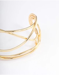 Lovisa - Gold Plated Organic Wire Bangle
