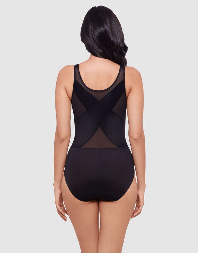 Miraclesuit Shapewear - Back Wrap Padded Cup Back Support Bodysuit Shaper
